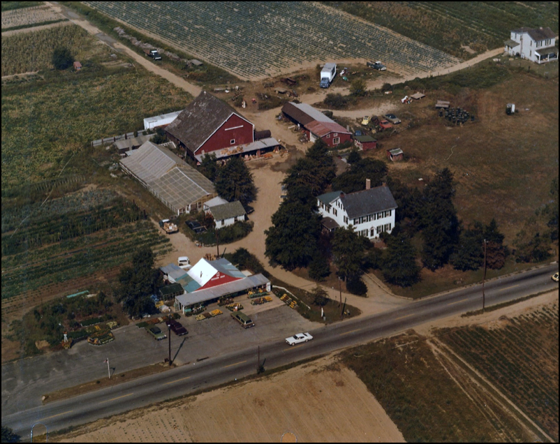 Arial view of Springdale Farms
